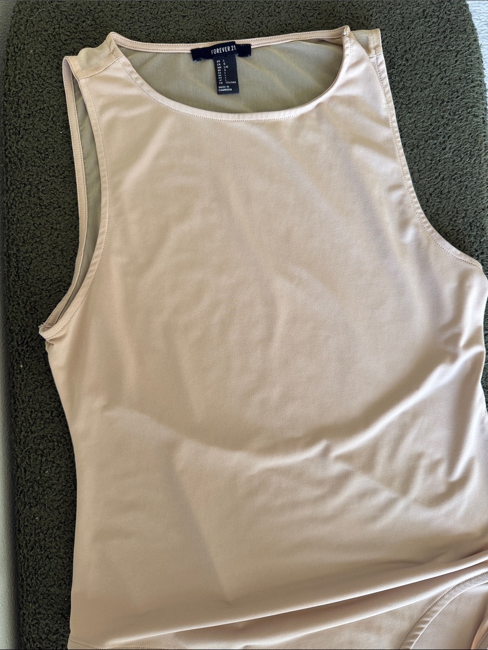 Forever 21 sleek Sleeveless, backless  bodysuit